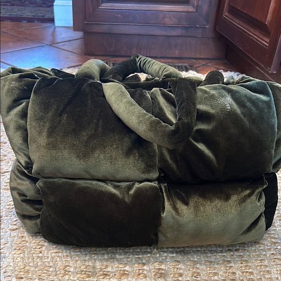 Anthropologie Sage Green Fabric Bag - Picture 1 of 9